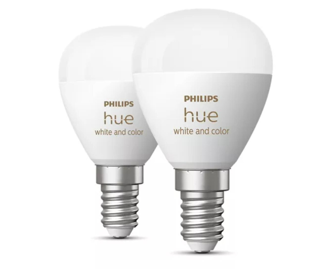 Philips Hue Hue White and color ambiance Żarówka kulka E14 470lm (2szt.) - 1271554 - zdjęcie 2